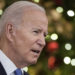 WASHINGTON, DC - DECEMBER 21: U.S. President Joe Biden speaks about the omicron variant of the coronavirus in the State Dining Room of the White House, December 21, 2021 in Washington, DC. As the omicron variant fuels a new wave of COVID-19 infections, Biden announced plans that will expand testing sites across the country, distribute millions of free at-home tests and boost federal resources to hospitals in need. (Photo by Drew Angerer/Getty Images)