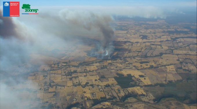 Vía Conaf - Incendios forestales