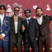 USA9375. MIAMI (FL, EEUU), 20/11/2024.- Fotografía del 14 de noviembre del 2024 de los integrantes de la banda venezolana Rawayana durante la entrega de los Premios Latin Grammy en el Kaseya Center de Miami, Florida (Estados Unidos). Este mes de noviembre ha sido determinante en la historia de la banda venezolana Rawayana. No solo ganó su tercer Latin Grammy, sino que recibió su primera nominación a los Grammy y su más reciente canción 'Veneka' se ha convertido en un himno para sus compatriotas. EFE/Eva Marie Uzcátegui